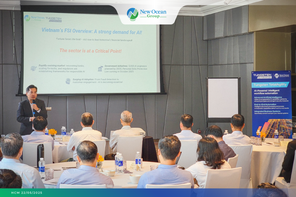 New Ocean IS X Tungsten Automation Seminar in Vietnam, May 2025.